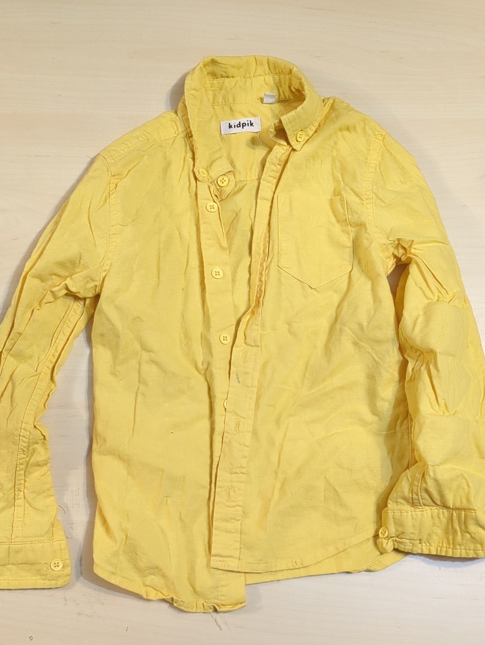 kidpik Sunny Yellow Boy's Button-Down Shirt